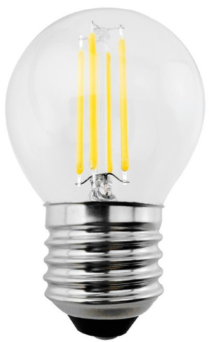 Miniatura produktu: Żarówka LED Maclean, Filamentowa E27, 6W, 230V, WW ciepła biała 3000K, 600lm, retro edison ozdobna G45, MCE284