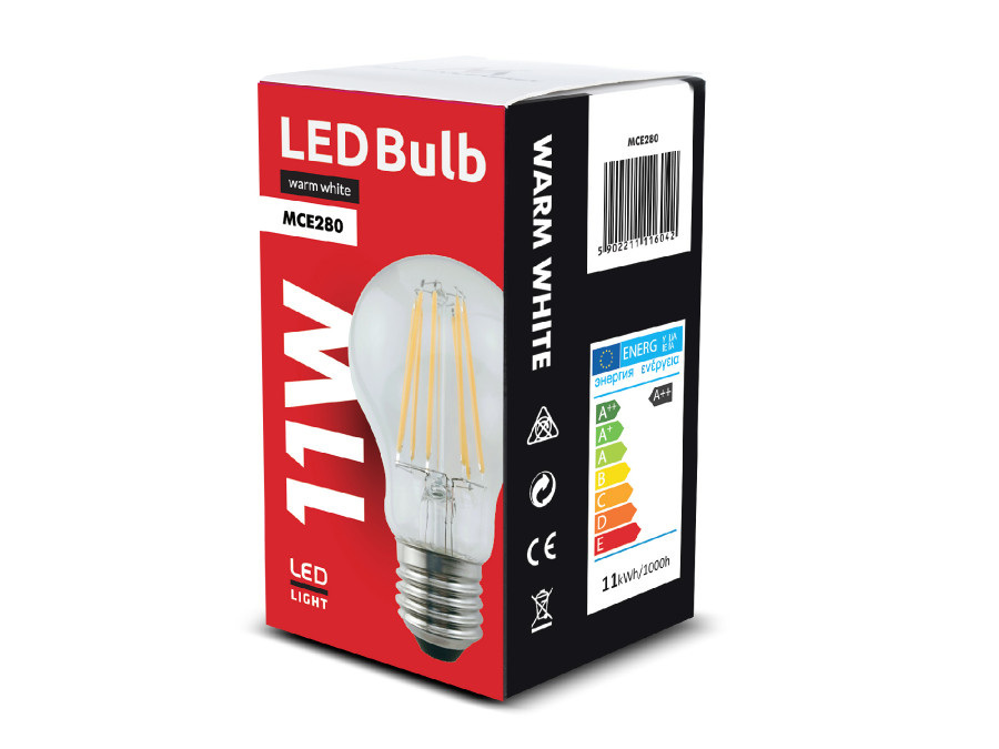 Maclean LED Filamentowa E27, 11W MCE280