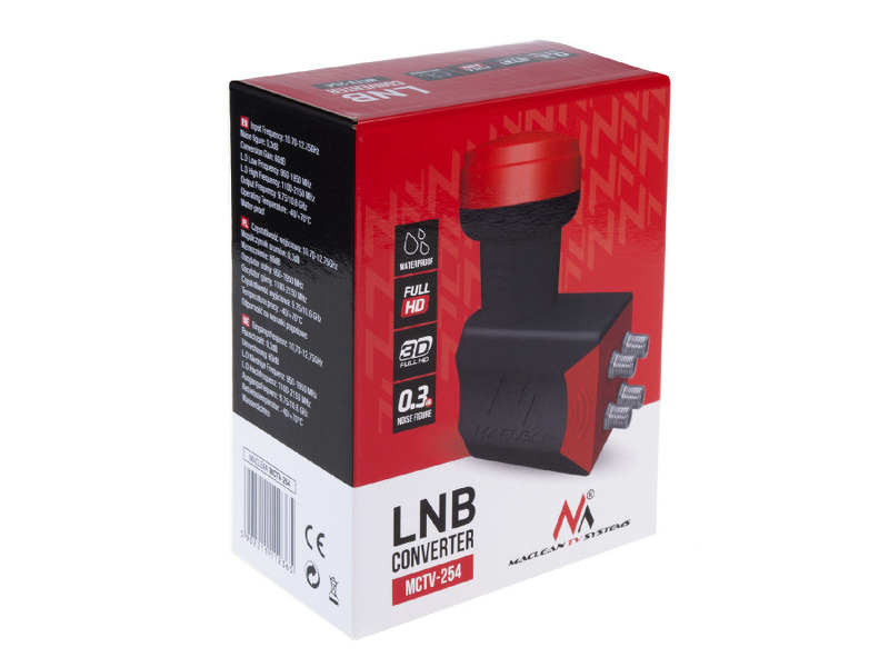Zdjęcie produktu: Maclean Konwerter satelitarny LNB MCTV-254