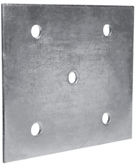 Płyta Maclean, Montażowa do uchwytu balkonowego, 130x110mm, MCTV-567