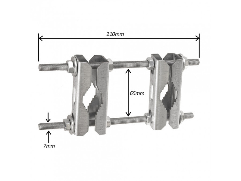 Zdjęcie produktu: Maclean podwójny zacisk do masztu MCTV-922 Zdjęcie produktu: Maclean podwójny zacisk do masztu MCTV-922