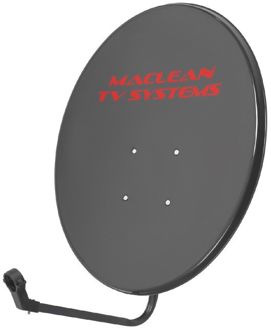 Antena satelitarna Maclean TV System, stal fosforowana, grafit, 80cm, MCTV-928 Antena satelitarna Maclean TV System, stal fosforowana, grafit, 80cm, MCTV-928