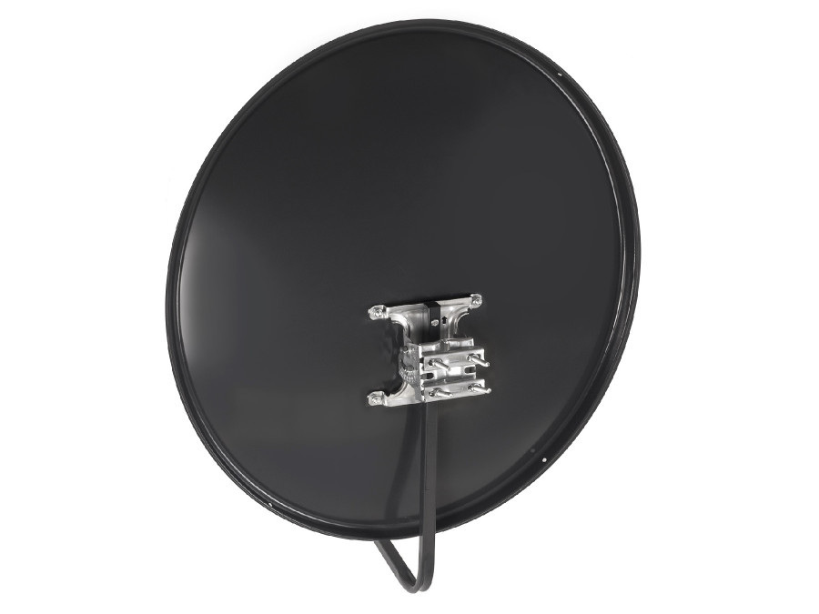 Antena satelitarna Maclean TV System, stal fosforowana, grafit, 80cm, MCTV-928 Antena satelitarna Maclean TV System, stal fosforowana, grafit, 80cm, MCTV-928