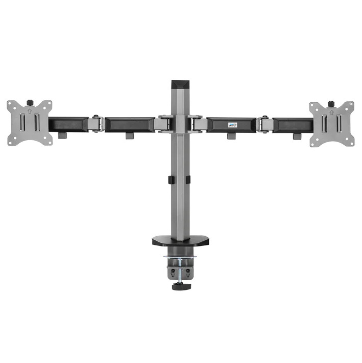 Uchwyt przegubowy na dwa monitory Deluxe Ergo Office, 17"-32", max. 9kg, ER-449