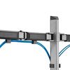 Miniatura zdjęcia: Uchwyt przegubowy na dwa monitory Deluxe Ergo Office, 17"-32", max. 9kg, ER-449