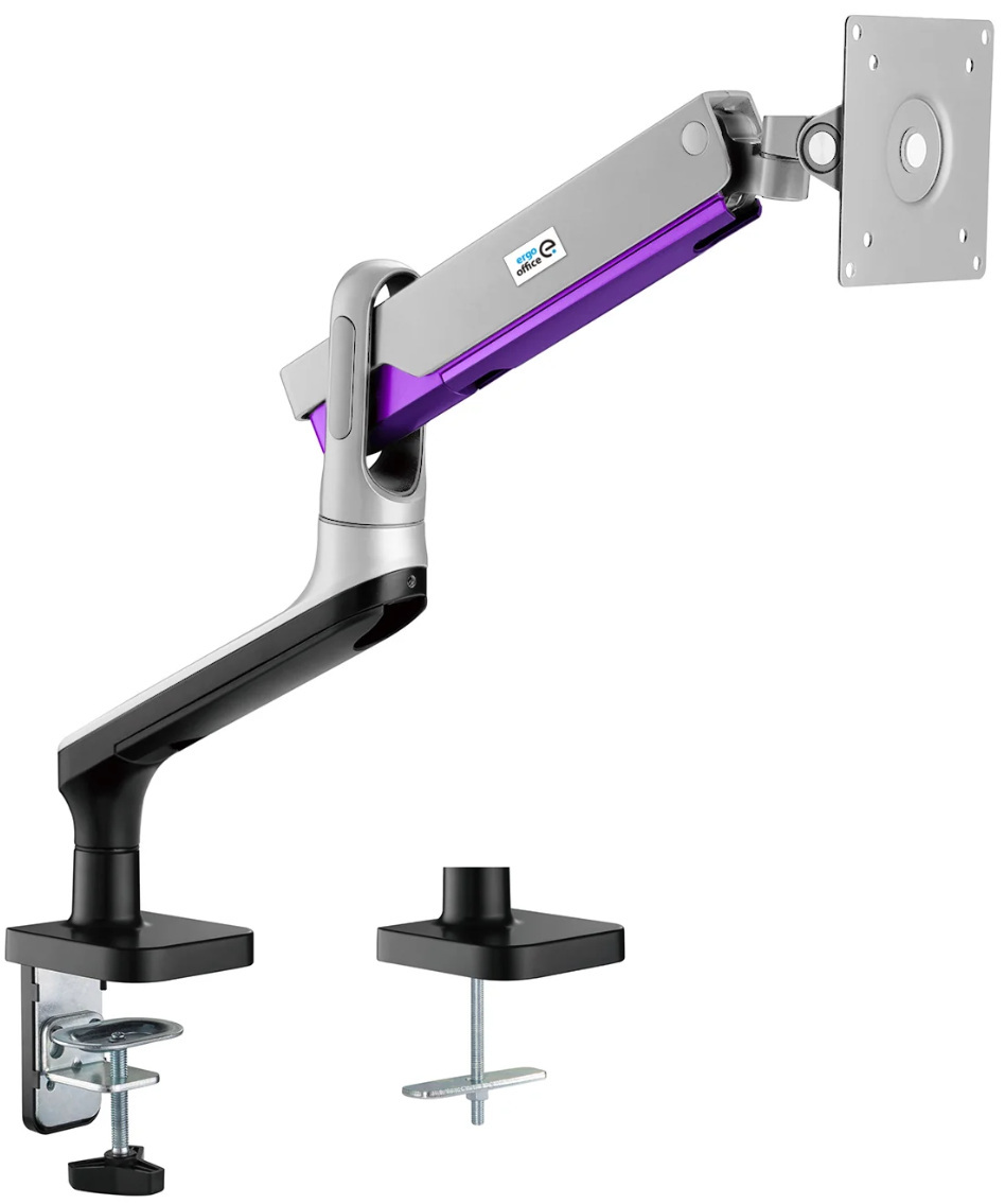 Uchwyt do monitora Ergo Office, premium ze sprężyną gazową, podwójne ramię 17"-32" 9 kg, ER-436 Uchwyt do monitora Ergo Office, premium ze sprężyną gazową, podwójne ramię 17"-32" 9 kg, ER-436