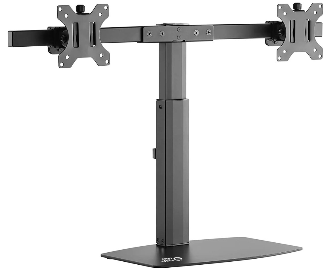 Uchwyt wolnostojący na dwa monitory Ergo Office, 17-27'' max 2x6kg, sprężyna gazowa, pasuje do zakrzywionych monitorów ER-411 Uchwyt wolnostojący na dwa monitory Ergo Office, 17-27'' max 2x6kg, sprężyna gazowa, pasuje do zakrzywionych monitorów ER-411
