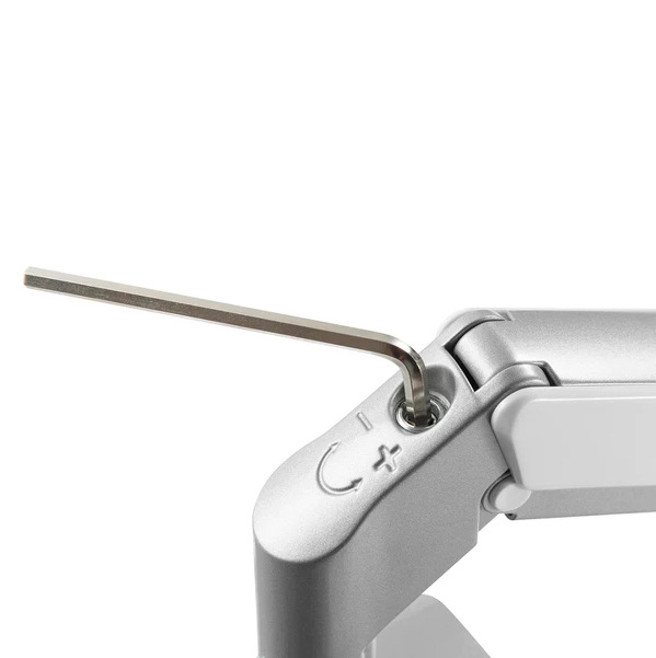 Zdjęcie produktu: Uchwyt biurkowy do monitora szary Ergo Office, ze sprężyną, 17"-32", 9 kg, ER-405G