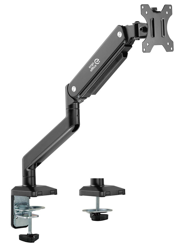 Zdjęcie produktu: Uchwyt biurkowy do monitora uniwersalny Ergo Office, sprężyna gazowa 17"-35" 15kg, VESA 75x75 / 100x100, ER-445 Zdjęcie produktu: Uchwyt biurkowy do monitora uniwersalny Ergo Office, sprężyna gazowa 17"-35" 15kg, VESA 75x75 / 100x100, ER-445