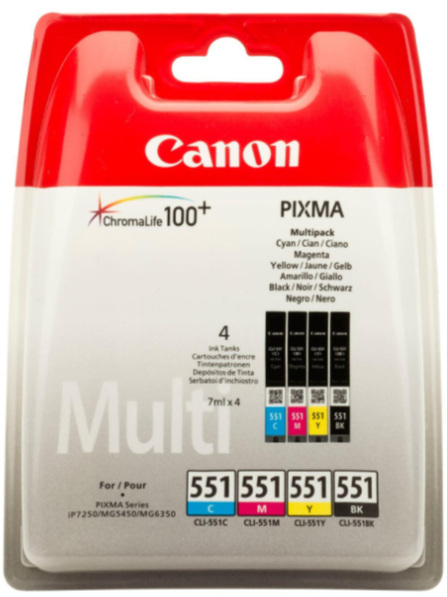 Canon 551 CMYK 4x 7ml 6509B009