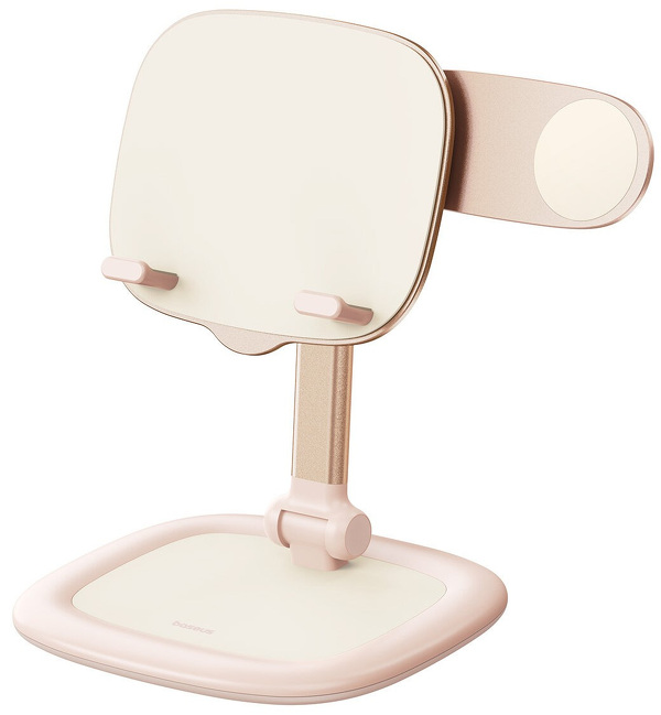 Zdjęcie produktu: Regulowany stojak na tablet/telefon (Kompatybilny z iPhone 12 i nowszymi) Baseus Seashell Series - różowy (B10451501411-00)