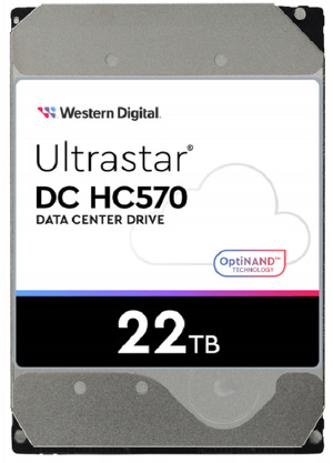 Miniatura produktu: Dysk WD Ultrastar DC HC570 WUH722222ALE6L4 22TB sATA III 512MB