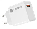 Ładowarka sieciowa Natec Ribera 1x USB-A 18W - biała (NUC-2057)