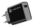 Ładowarka sieciowa Natec Ribera 1x USB-A 18W - czarna (NUC-2058)