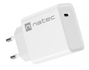 Ładowarka sieciowa Natec Ribera 1x USB TYP-C 20W - biała (NUC-2059)