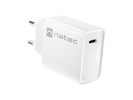 Miniatura zdjęcia: Ładowarka sieciowa Natec Ribera 1x USB TYP-C 20W - biała (NUC-2059)