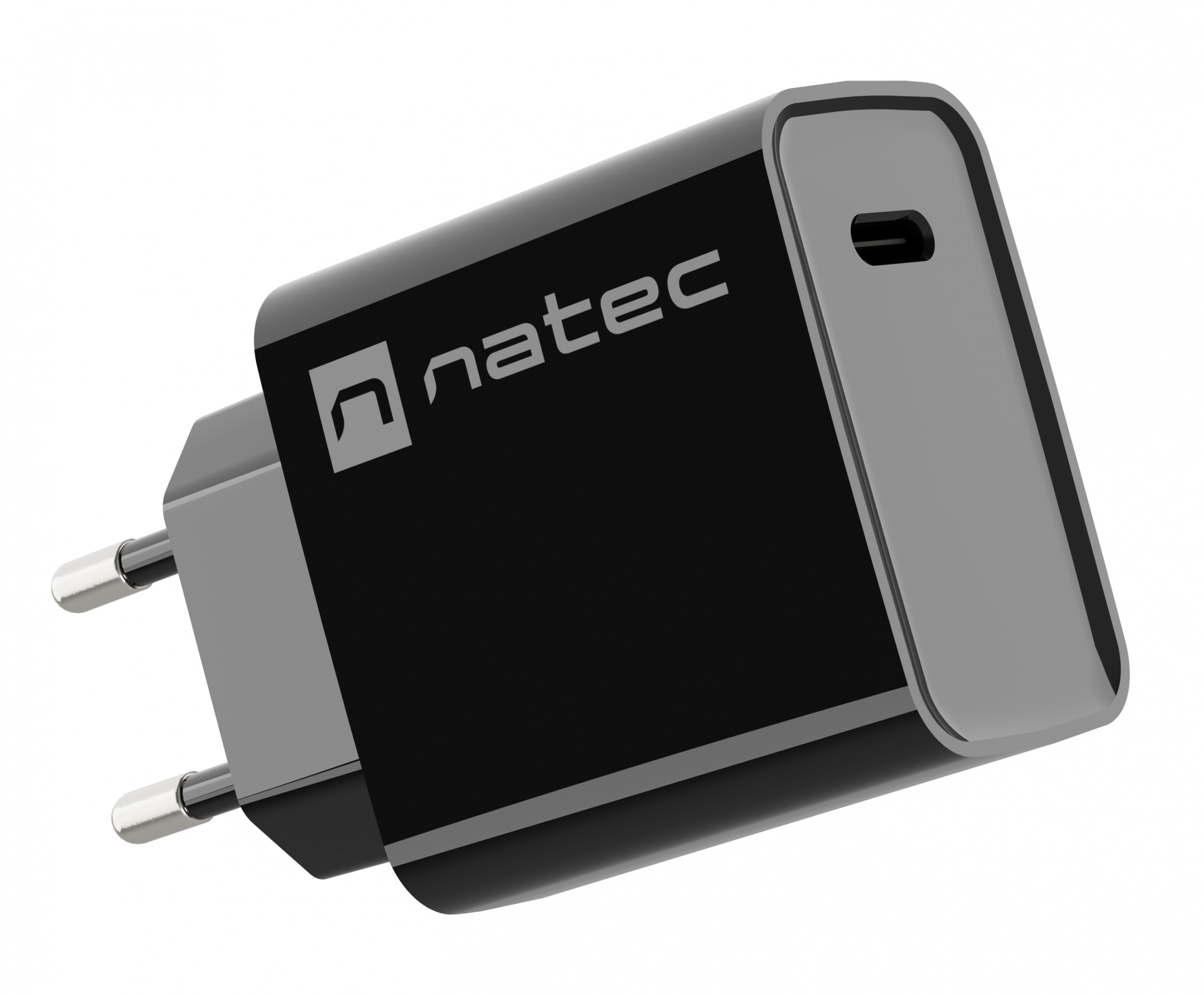 Ładowarka sieciowa Natec Ribera 1x USB TYP-C 20W - czarna (NUC-2060)