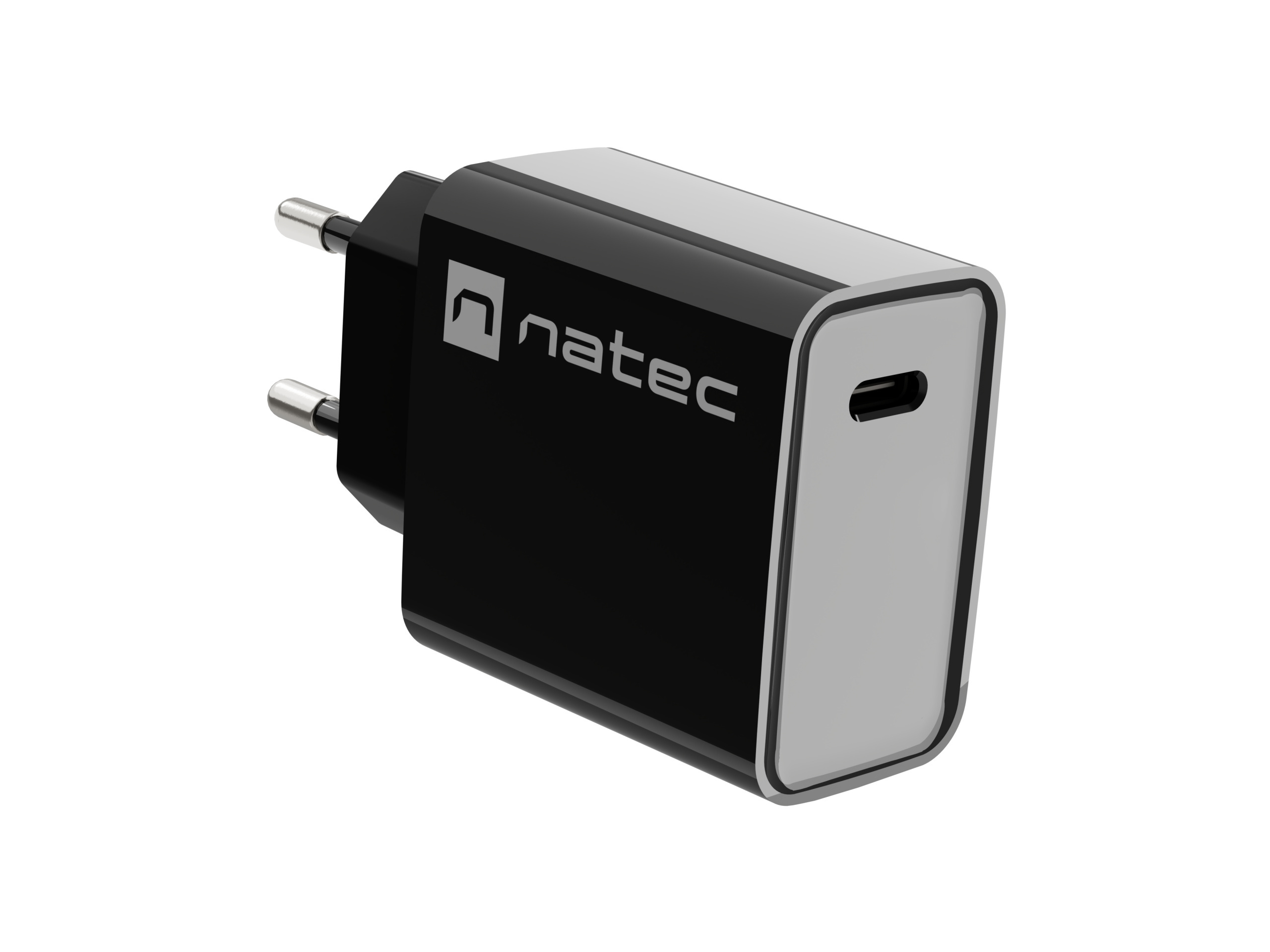 Ładowarka sieciowa Natec Ribera 1x USB TYP-C 20W - czarna (NUC-2060)