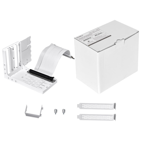 Zdjęcie produktu: Lian Li VG4-4-V2W Vertical GPU Kit White Zdjęcie produktu: Lian Li VG4-4-V2W Vertical GPU Kit White