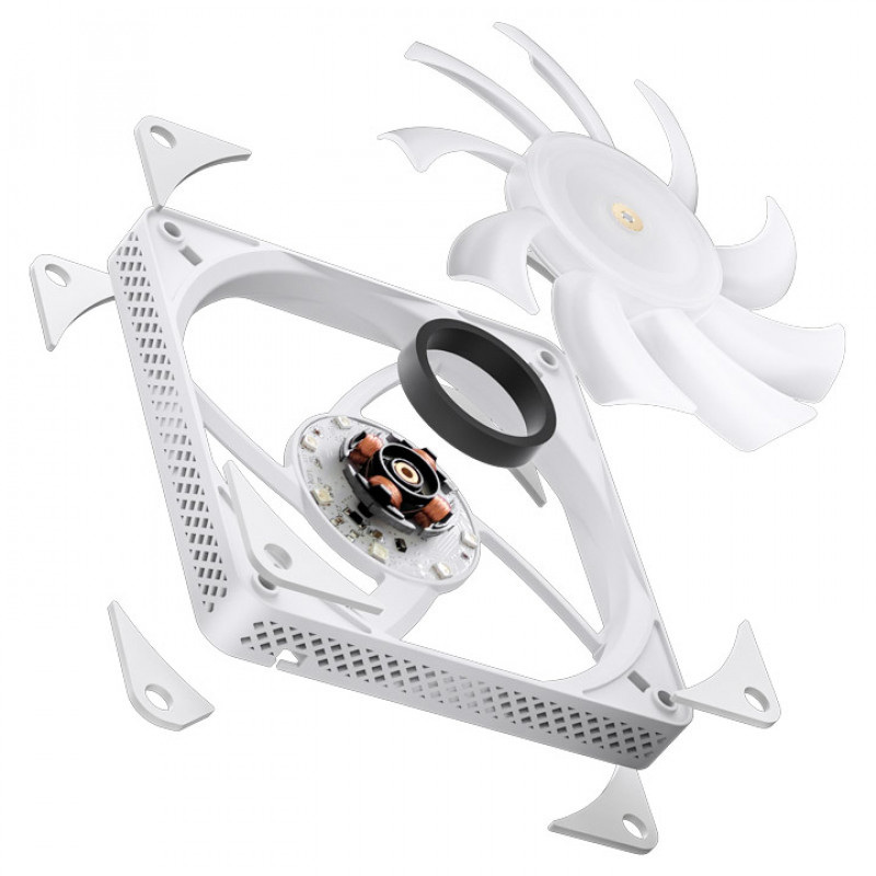 Wentylator Jonsbo HF1215 Slim PWM 120mm White Wentylator Jonsbo HF1215 Slim PWM 120mm White