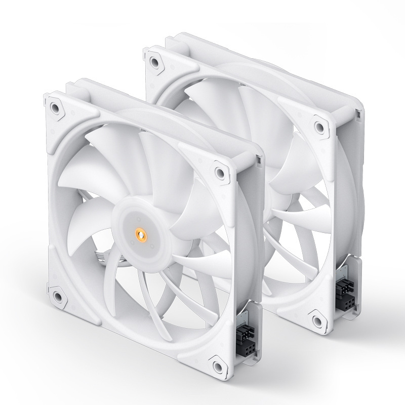 Wentylator Jonsbo HF1415 PWM ARGB 120mm White (zestaw 2 szt) Wentylator Jonsbo HF1415 PWM ARGB 120mm White (zestaw 2 szt)