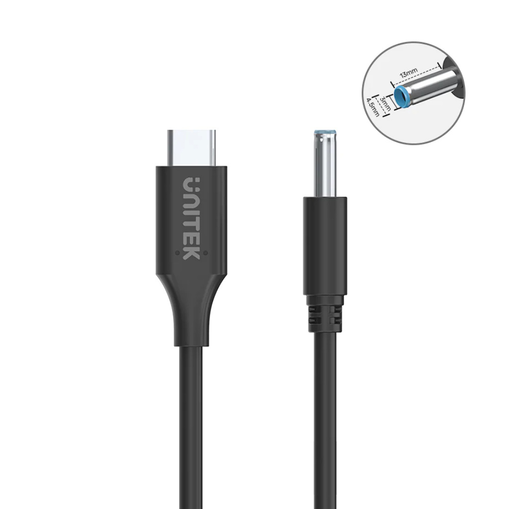 Unitek do laptopów HP 65W USB-C/DC4,5mm