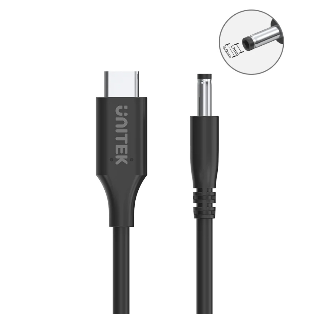 Unitek do laptopów Lenovo 65W USB-C/DC4,0mm