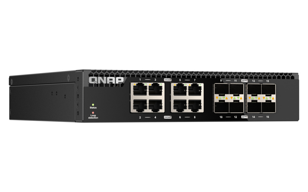 Qnap QSW-3216R-8S8T 16-portowy przełącznik 8x 10GbE SFP+, 8x 10GbE RJ45,