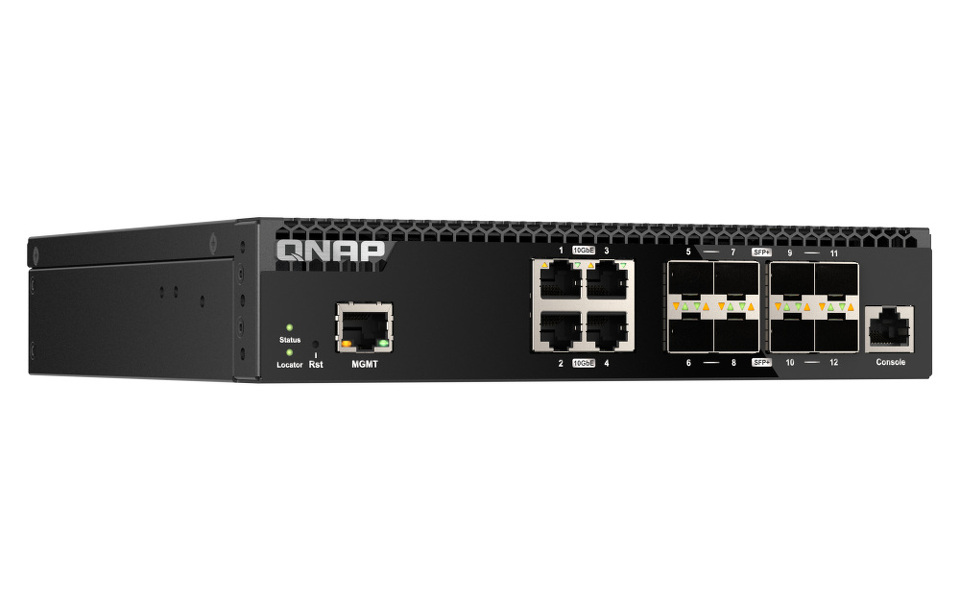 Zdjęcie produktu: Qnap QSW-M3212R-8S4T 12-portowy przełącznik