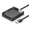 Czytnik kart pamięci Ugreen USB 3.0 SD / micro SD / CF / MS czarny (30231)
