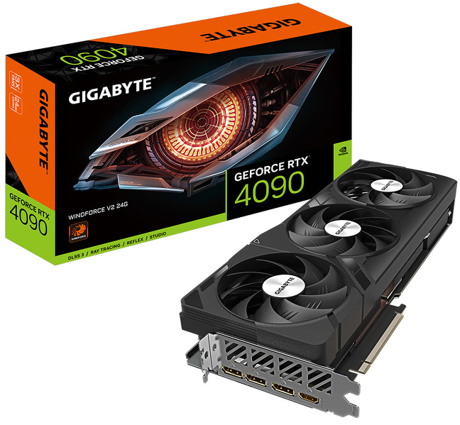 Zdjęcie produktu: Gigabyte GeForce RTX 4090 WINDFORCE V2 24GB GDDR6X DLSS 3 (GV-N4090WF3V2-24GD)