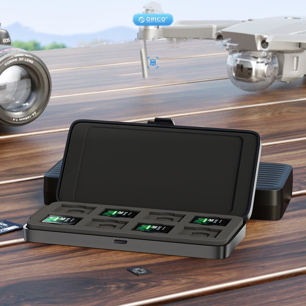 Zdjęcie produktu: Etui na karty pamięci ORICO, 12 x SD, 6 x CF (MSCD-3-BK-BP)