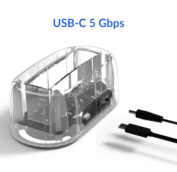 Zdjęcie produktu: Stacja dokująca na dysk 2,5"/3,5" HDD/SSD ORICO USB TYP-C 5Gbps (6139C3-EU-CR) Zdjęcie produktu: Stacja dokująca na dysk 2,5"/3,5" HDD/SSD ORICO USB TYP-C 5Gbps (6139C3-EU-CR)