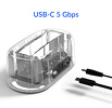 Miniatura zdjęcia: Stacja dokująca na dysk 2,5"/3,5" HDD/SSD ORICO USB TYP-C 5Gbps (6139C3-EU-CR) Miniatura zdjęcia: Stacja dokująca na dysk 2,5"/3,5" HDD/SSD ORICO USB TYP-C 5Gbps (6139C3-EU-CR)