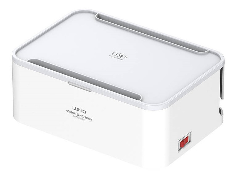 Zdjęcie produktu: Listwa zasilająca z organizerem, 5x AC, 3x USB, LDNIO SN5310W 2500W (biała)