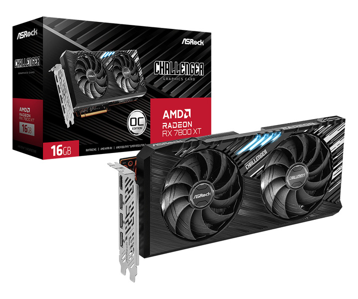 Zdjęcie produktu: ASRock Radeon RX 7800 XT Challenger OC 16GB PCI-E GDDR6 (RX7800XT CL 16GO) Zdjęcie produktu: ASRock Radeon RX 7800 XT Challenger OC 16GB PCI-E GDDR6 (RX7800XT CL 16GO)