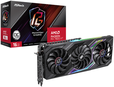 Miniatura produktu: ASRock Radeon RX 7800 XT Phantom Gaming 16GB PCI-E GDDR6 (RX7800XT PG 16GO)
