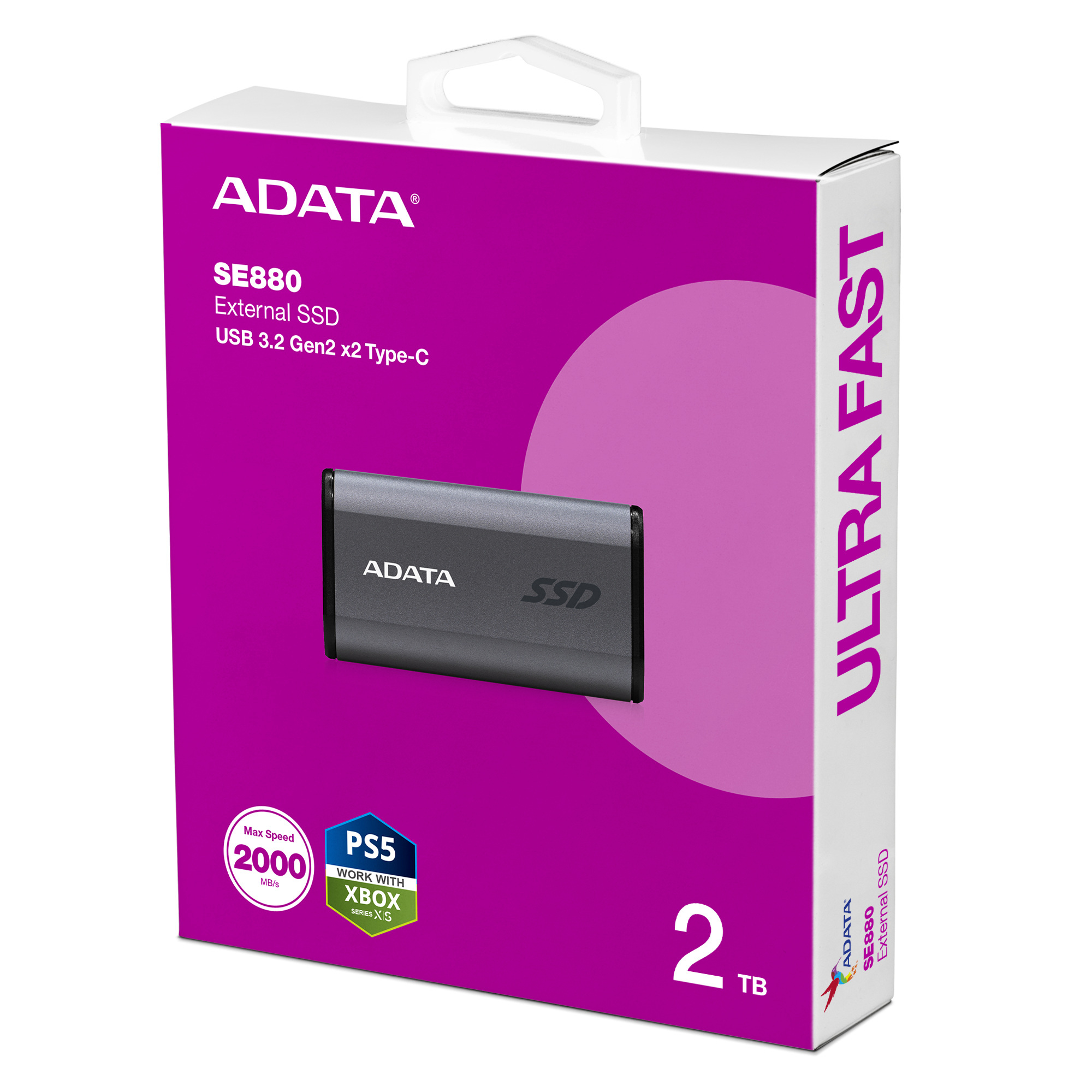 ADATA SSD SE880 2TB USB3.2-A/C