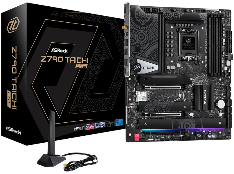Zdjęcie produktu: Płyta główna ASRock Z790 Taichi Lite DDR5 LGA1700 Zdjęcie produktu: Płyta główna ASRock Z790 Taichi Lite DDR5 LGA1700