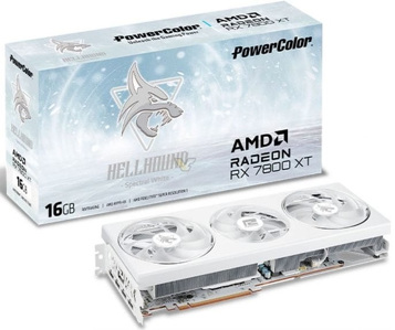 Miniatura produktu: POWERCOLOR Radeon RX 7800 XT Hellhound Spectral White 16GB GDDR6 FreeSync
