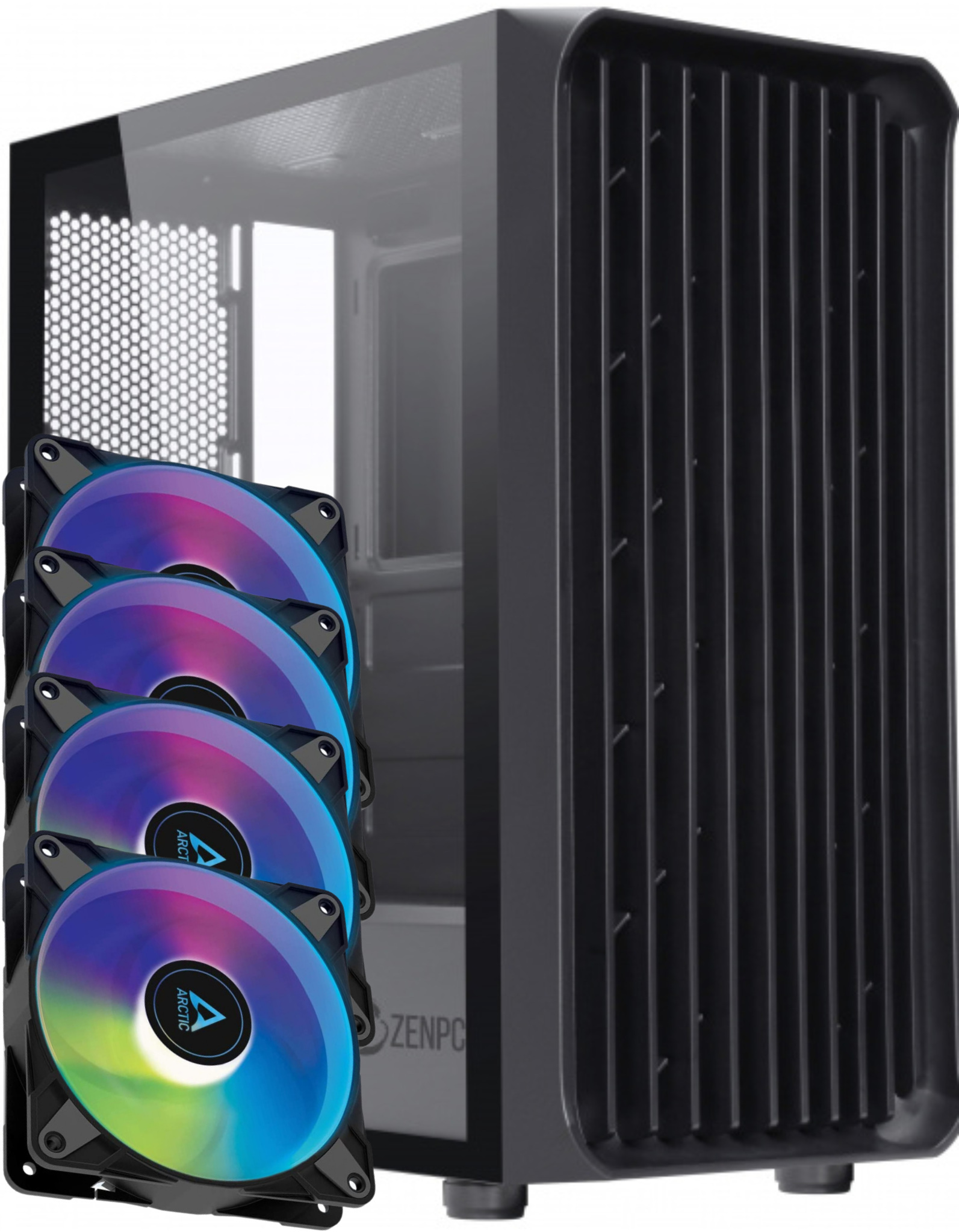 ZENPC Z3 Air ARGB TG Black 4x120mm