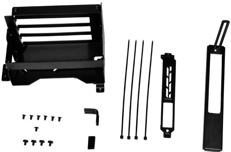 Zdjęcie produktu: Lian Li O11DEXL-1X Upright GPU-Bracket Black Zdjęcie produktu: Lian Li O11DEXL-1X Upright GPU-Bracket Black