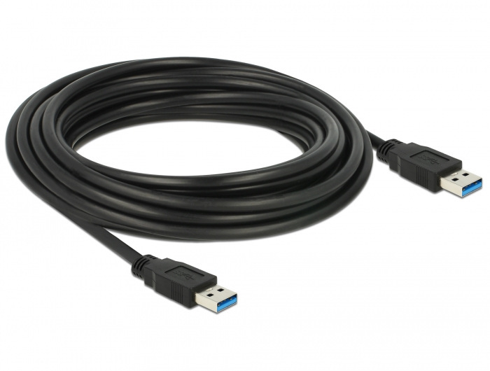 Delock 85064 Kabel USB 3.0 5m AM-AM czarny Delock 85064 Kabel USB 3.0 5m AM-AM czarny