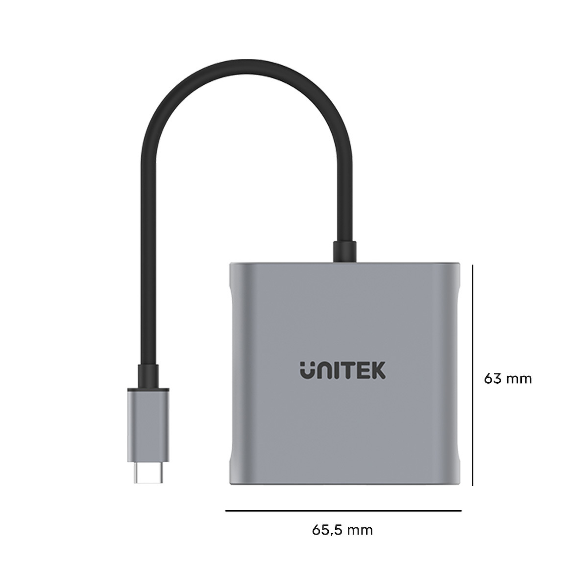 Unitek Adapter USB TYP-C na 2xDP 8K V1404A