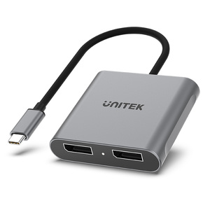 Miniatura produktu: Adapter USB TYP-C na 2x DisplayPort 1.4 8K 60Hz Unitek (V1404A)