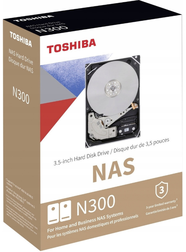 Zdjęcie produktu: Dysk Toshiba N300 HDWG21CEZSTA 12TB sATA III 256MB 7200obr/min Zdjęcie produktu: Dysk Toshiba N300 HDWG21CEZSTA 12TB sATA III 256MB 7200obr/min