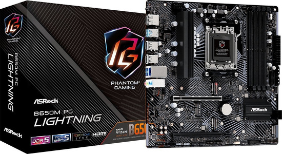 Miniatura produktu: Płyta główna ASRock B650M PG LIGHTNING AM5