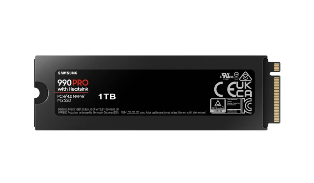 Zdjęcie produktu: Dysk Samsung SSD 990 PRO Heatsink MZ-V9P4T0CW 4TB M.2 PCIe NVMe Gen4 Zdjęcie produktu: Dysk Samsung SSD 990 PRO Heatsink MZ-V9P4T0CW 4TB M.2 PCIe NVMe Gen4
