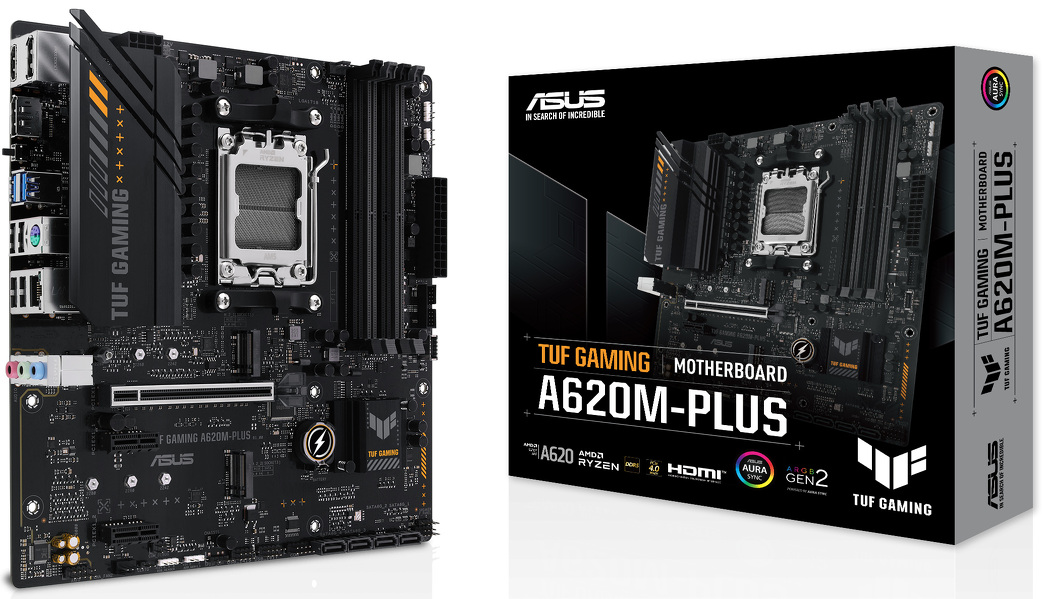 Zdjęcie produktu: Płyta główna ASUS TUF GAMING A620M-PLUS AM5 Zdjęcie produktu: Płyta główna ASUS TUF GAMING A620M-PLUS AM5