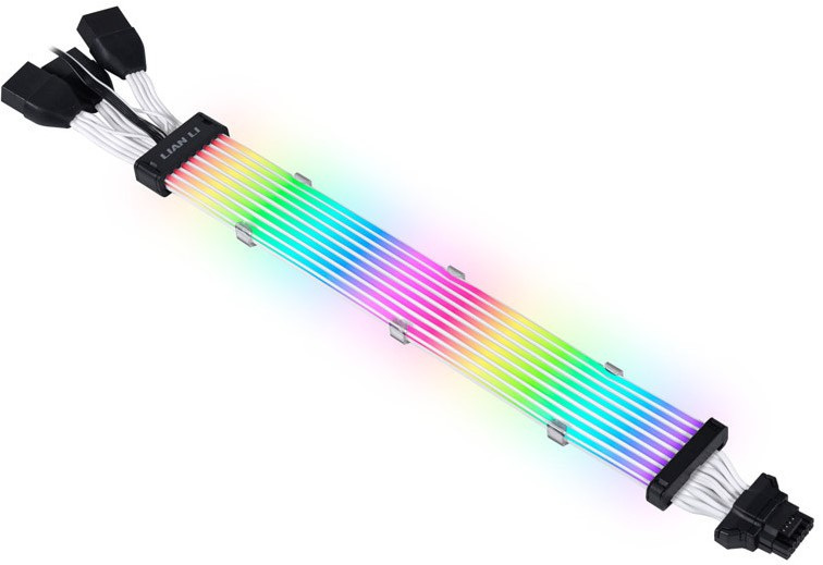 Lian Li Strimer Plus 12VHPWR 16-pin v2 ARGB 335mm 8-led (3x 8-pin) przedłużacz kabla do zasilania karty graficznej PCIe 5.0 Lian Li Strimer Plus 12VHPWR 16-pin v2 ARGB 335mm 8-led (3x 8-pin) przedłużacz kabla do zasilania karty graficznej PCIe 5.0
